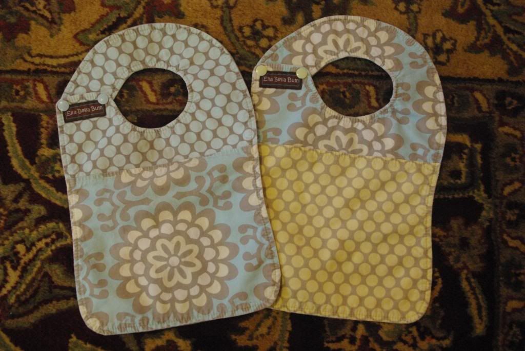 Two Ella Bella Bum PUL Backed Bibs Two Ella Bella Bum PUL Backed Bibs
