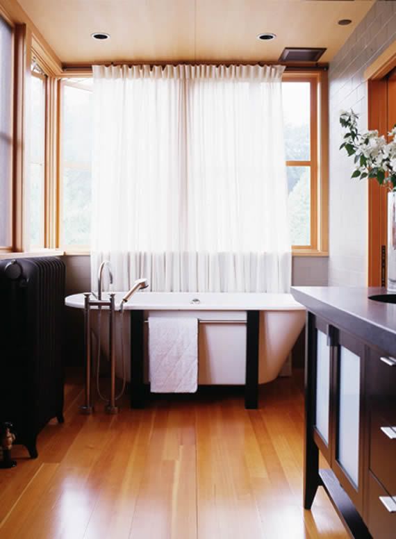 wooden bathroom interior design