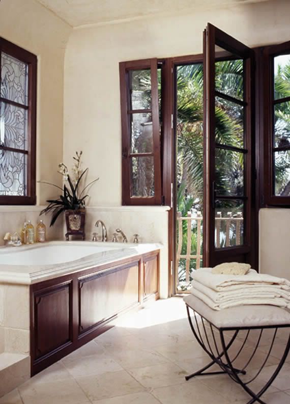 Natural Bathroom of Wood Minimalist Interior
