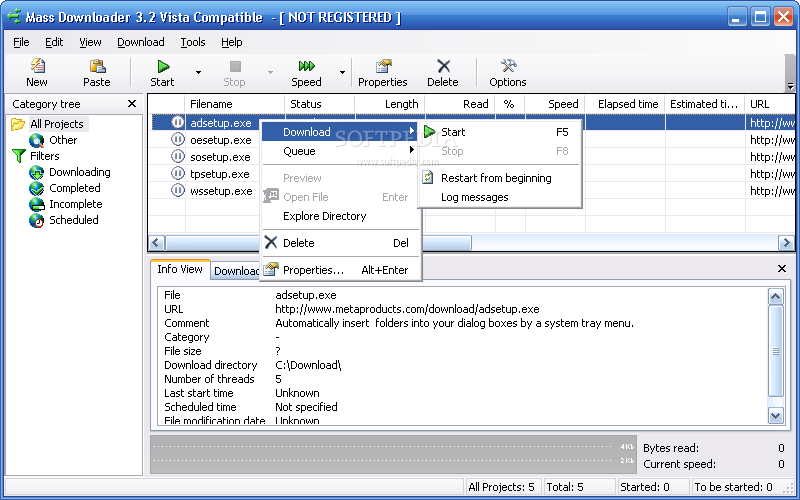 picture برنامج التحميل Mass Downloader 3.8.850 ماس داونلودر 2