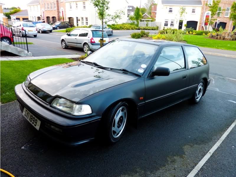 Satin black honda civic