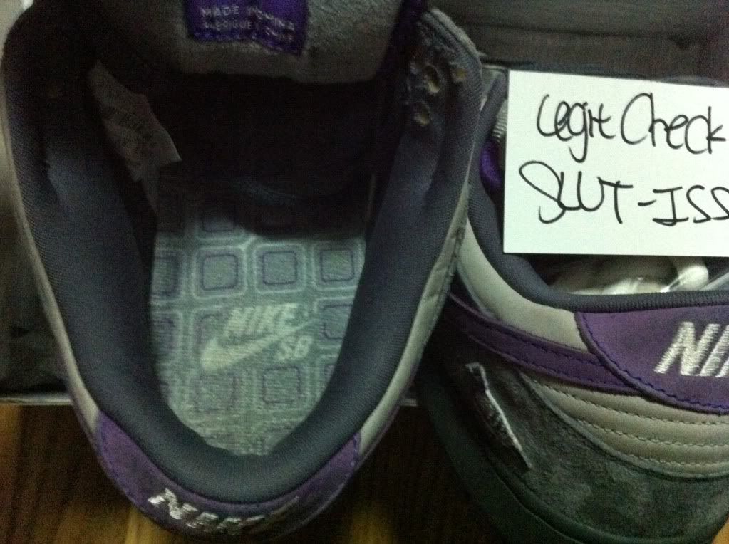 Legit Check Nike SB Purple Pigeons (WIth TAGGED Pictures) Sole