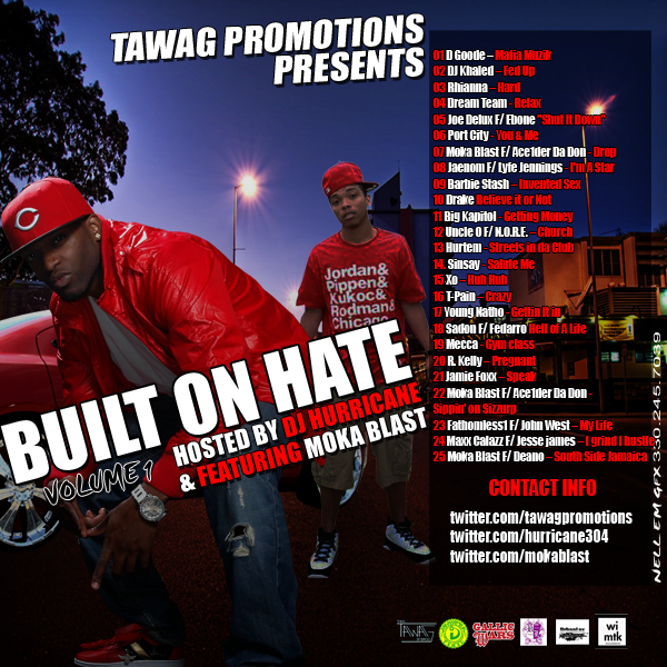 Tawag Promotions Presents &quot;Built on Hate&quot; Vol. 1 Hosted by DJ Hurricane Featuring Moka Blast