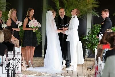 wedding ceremony at Lioncrest