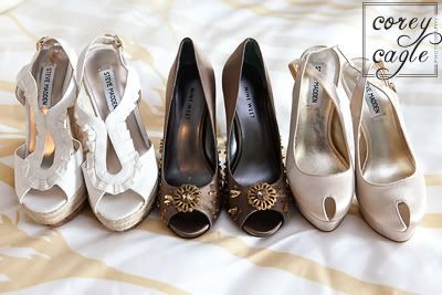 brides shoes white cream brown