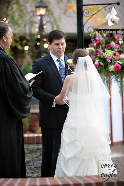 Deerpark wedding at Biltmore groom saying vows