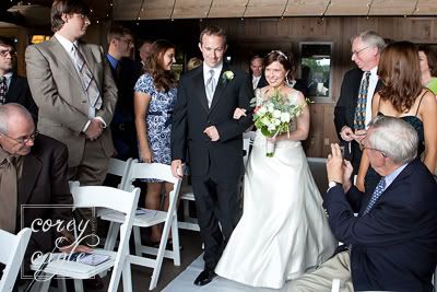 bride walking down aisle