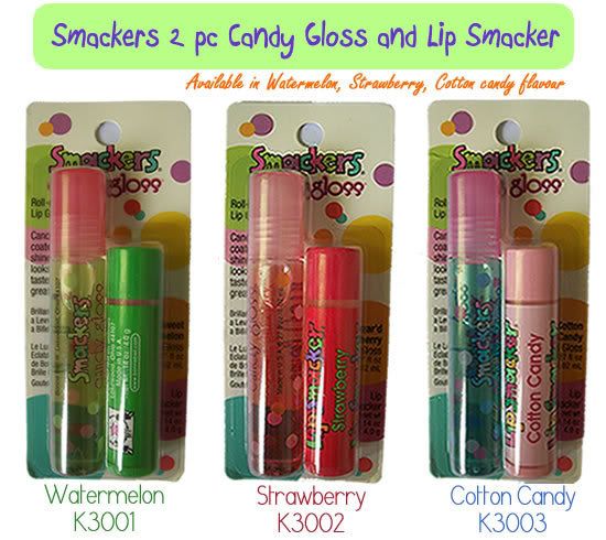 Smackers 2pc Candy Gloss and Lip Smacker!