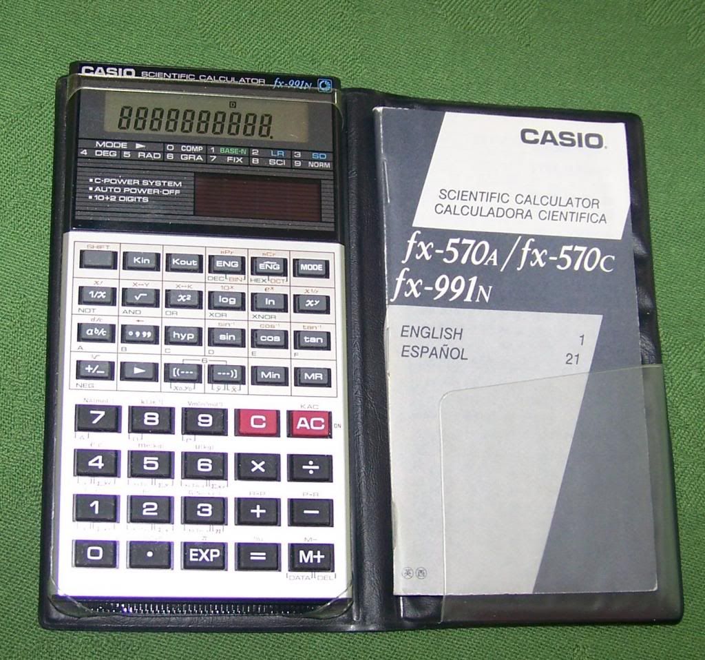 ... about Casio FX-991N Scientific Calculator with Leather Case and Manual