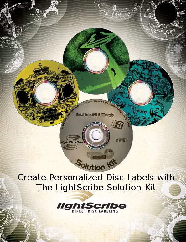 new to lightscribe read how to print lightscribe labels