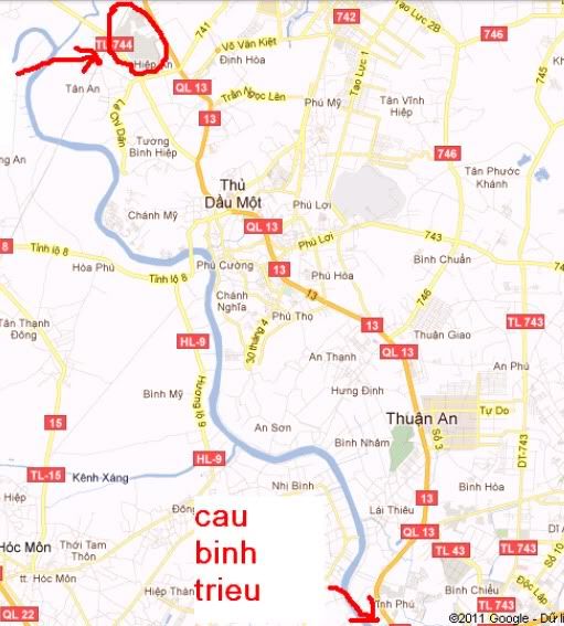 Đường đi từ tphcm đến KDL Đại Nam