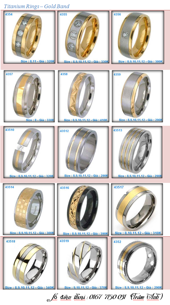 Nhẫn Titanium & Tungsten sành điệu và phong cách - 6