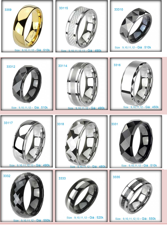 Nhẫn Titanium & Tungsten sành điệu và phong cách - 4