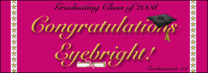 EyeBright's Graduation