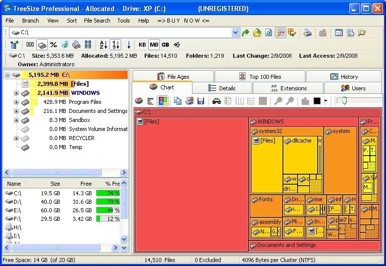 TreeSize Pro 5.0