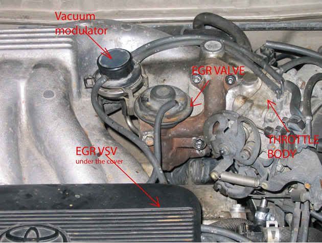 toyota truck egr valve test #3