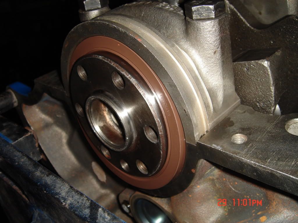 351W crank rear seal, not sure how to isntall it... Vintage Mustang