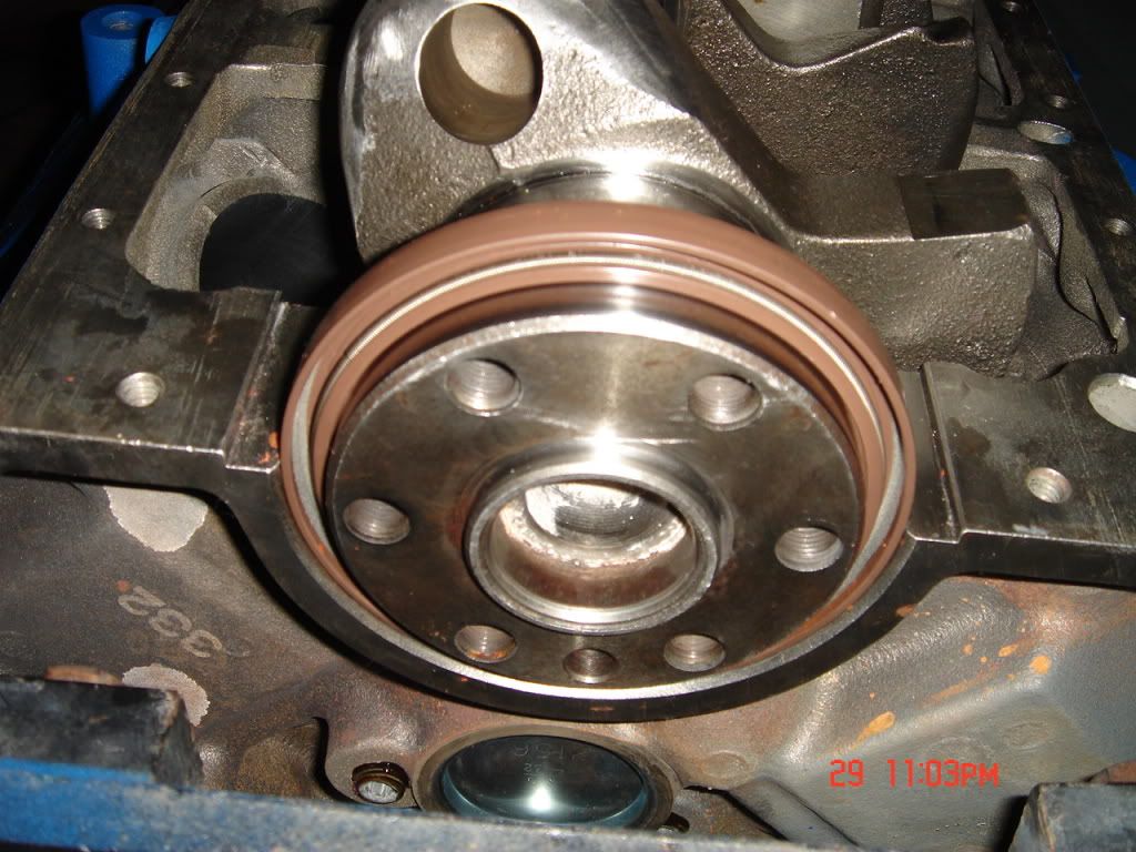 351W crank rear seal, not sure how to isntall it... Vintage Mustang