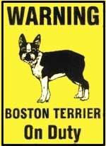 boston terrier signs