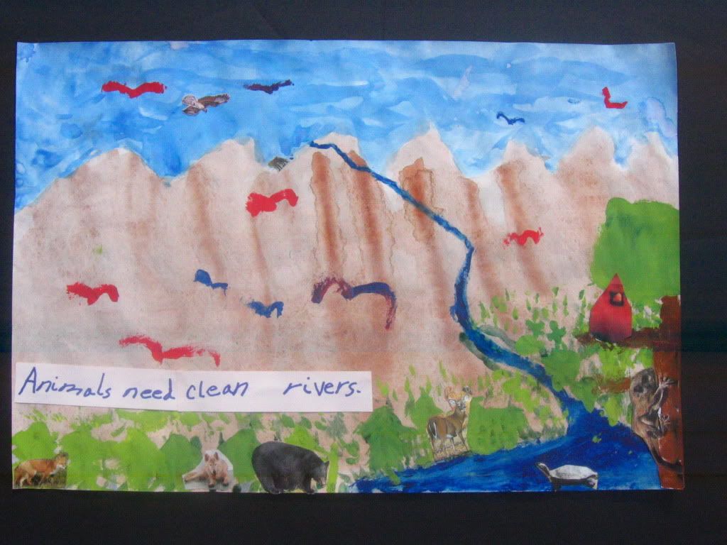 animals need clean rivers by