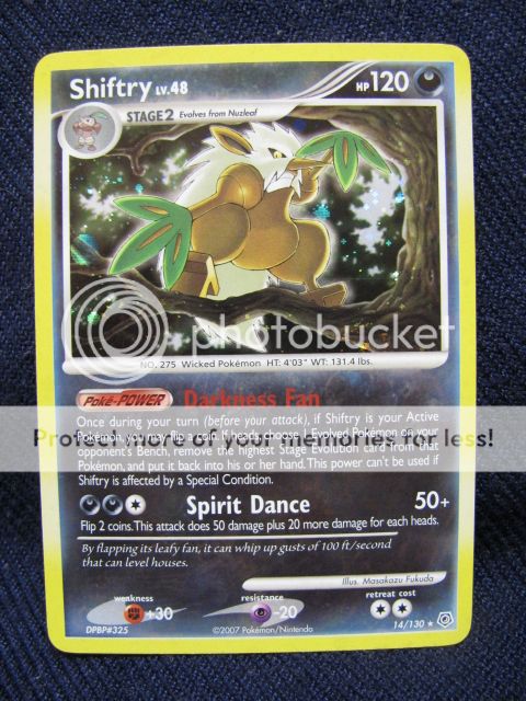 Pokemon Diamond & Pearl Card Shiftry Holo 14/130 Mint  