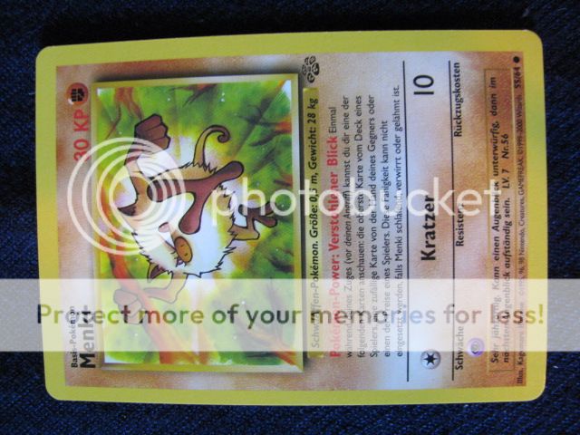 Pokemon Jungle Set Card German Mankey 55/64 Mint  
