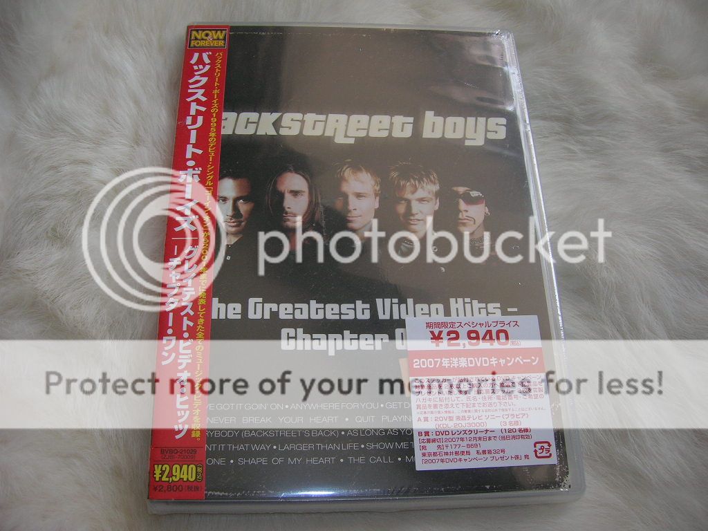 BACKSTREET BOYS the greatest video hits Japan DVD SEAL  